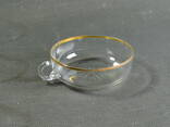 Чашка доливная плоская Германия прозрачное стекло БУ - фото 3
