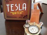 Часы ламповые наручные Tesla стимпанк