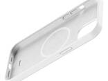 Чехол Baseus Liquid Silica Gel Magnetic+защитное стекло для iPhone 12 Pro Max Бел. .. - фото 1