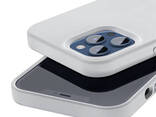 Чехол Baseus Liquid Silica Gel Magnetic+защитное стекло для iPhone 12 Pro Max Бел. .. - фото 3