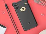 Противоударный Чехол Мишка с ушками ремешок на руку для iPhone X Чехол силиконовый Bea - фото 1