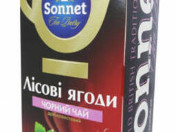 Черный чай в пакетиках Sonnet Лесные ягоды 20 шт.