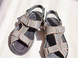 Чоловічі сандалі шкіра натуральна коричневі 7mag-01