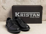 Чоловічі шкіряні туфлі Kristan black - photo 1