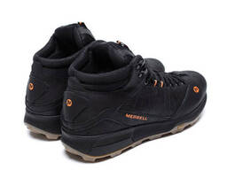 Чоловічі зимові шкіряні черевики Merrell Black (репліка)