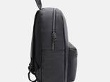 Чоловічий рюкзак шкіряний Keizer K1KS313bl-black - фото 3