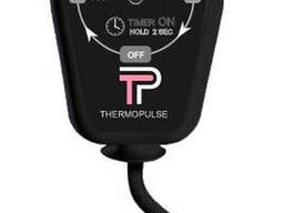 Чорний регулятор на вилці (димер) ThermoPulse Black: 3 режими + таймер 3 ч. + LED....