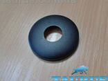 Чорний сферичний декоративний фланець D60 / висота 10 мм Black, внутрішній розмір 1/2". ..