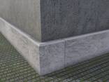 Цоколь из бетонных плит, готовый пирог облицовка здания с пенопластом сип-панели бетонные - фото 1