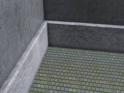 Цоколь из бетонных плит, готовый пирог облицовка здания с пенопластом сип-панели бетонные