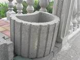 Цветник бетонный, урна бетонная г. Боярка. - фото 1