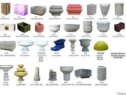 Цветочницы, вазы, столбики и урны ж/б