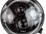 Cветодиодная LED фара 75Вт Нива, УАЗ 469, ВАЗ 2101, 2121, FJ Cruiser, мотоцикл, мото 7. ..
