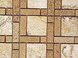 Декоративная мозаика Дюна из травертина полированная, лист 1х30,5х30,5 - photo 3