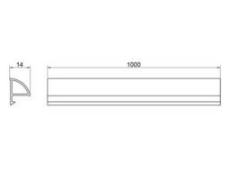Декоративна планка для піддона та ванни Qtap Water cover WHI60101401