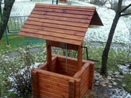 Декоративный колодец садовый