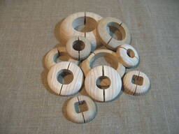 Декоративні накладки на труби, дерев'яні, одинарні