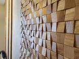 Стеновые панели из дерева с 3D эффектом из дуба и ясеня. - фото 1