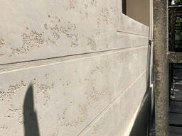 Декоративна штукатурка Травертин з розшивкою під камінь