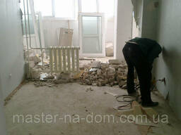 Демонтаж цементно-піщаної стяжки підлоги в Чернівцях