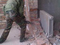 Демонтаж кирпичной кладки Одесса