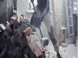 Демонтаж штукатурки стяжки плитки перегородки домов сараев стен асфальт