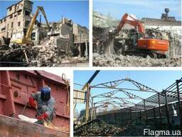 Демонтаж зданий в Одессе и области