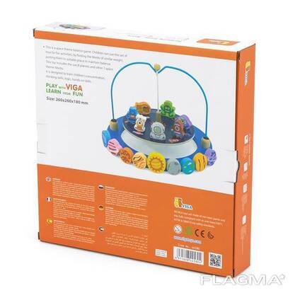 Дерев'яна гра-баланс Viga Toys Космос (44580)