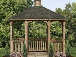 Деревянная шестигранная беседка "Стандарт"
