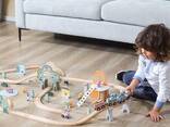 Іграшкова залізниця Viga Toys PolarB дерев'яна 90 ел. (44067) - фото 2