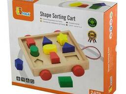 Деревянный сортер Viga Toys Тележка с фигурами (58583)