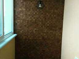 Отделка стен деревом. Стеновая панель 3 D из дуба и ясеня.