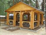Деревянные беседки из оцилиндрованного бревна. - фото 2