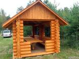 Деревянные беседки из оцилиндрованного бревна. - фото 3