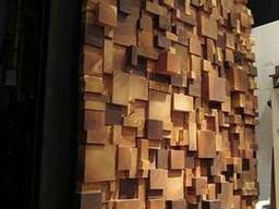 Деревянные панели с 3-D мозаики, облицовка стен деревом