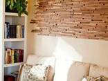Деревянные панели с 3-D мозаики, облицовка стен деревом - фото 3