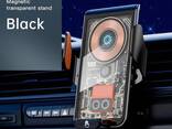 Держатель Auto open-close Transparent Wireless Charger XYJ L9 |15W, RGB| - фото 1