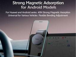 Держатель телефона в авто Baseus PrimeTrip C02 Magnetic Android Version (гибкий). Black
