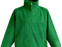 Детская флисовая куртка, зеленая