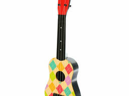 Детская Гитара METR+ в чехле 57 см (Разноцветные ромбы) (2508D(Multicolor-Rhombus))