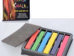 Детская косметика Мелки для волос Bambi, 6 цветов (6651)