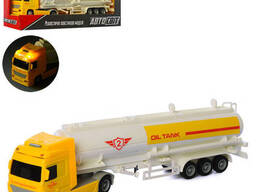 Детская машинка Цистерна Limo Toy со звуком и светом (Желтый) (AS-2165(Yellow))