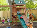 Детская площадка из дерева. Строительство под заказ - фото 1
