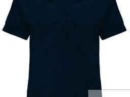 Детская рубашка-поло, темно синяя