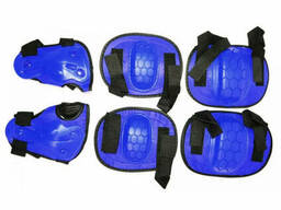 Детская защита Profi для коленей, локтей, запястий (Синий) (MS 0335(Blue))