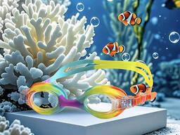 Детские плавательные очки с линзами против запотевания