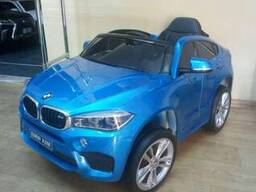 Детский электромобиль BMW X6 JJ2199EBLRS-4 синий лак