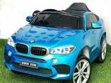 Детский электромобиль BMW X6 JJ2199EBLRS-4 синий лак