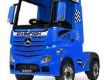 Детский электромобиль-фура- грузовик Mercedes-BENZ Actros M 4208EBLR-4, синий