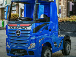 Детский электромобиль-фура- грузовик Mercedes-BENZ Actros M 4208EBLR-4, синий в наличии. ..
